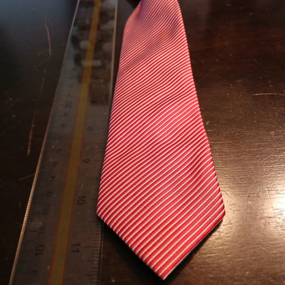George Red Striped Men's Tie